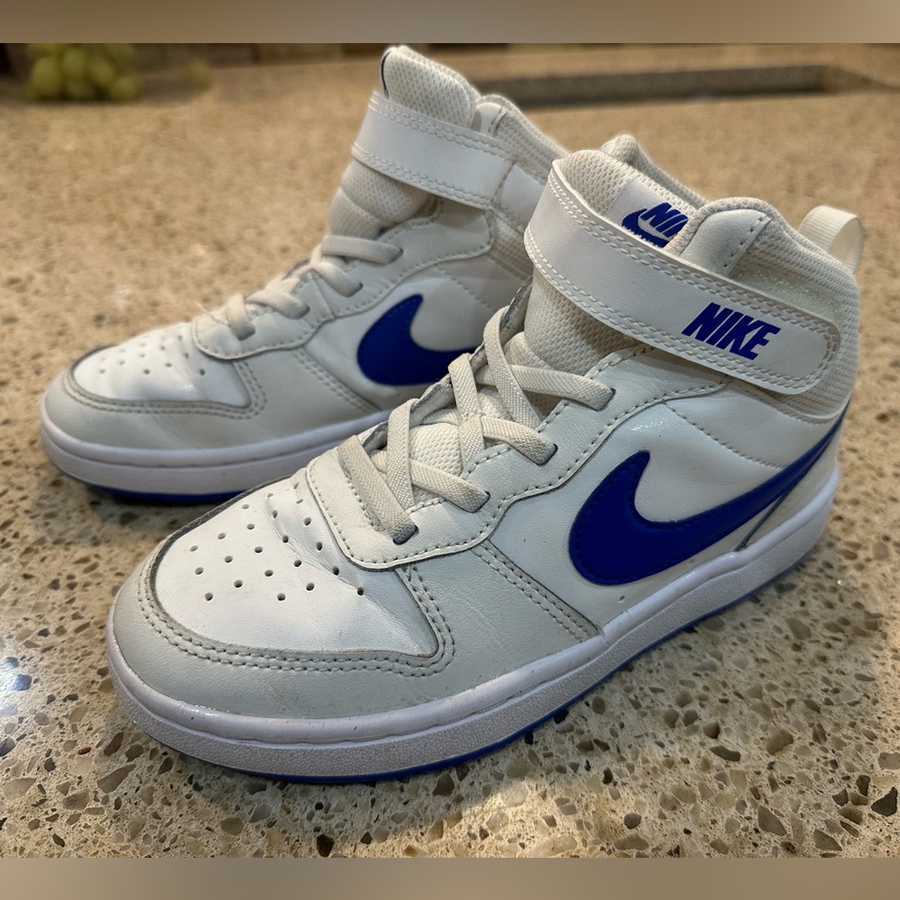 Nike Court Borough Mid 2 - blue/white size 1